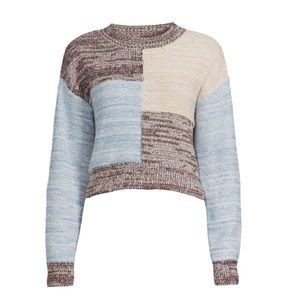 Madden NYC Junior's Colorblocked Sweater, NWT